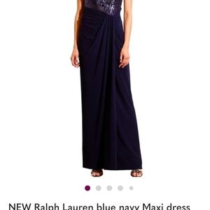 Ralph Lauren Midnight Blue Maxi Gown